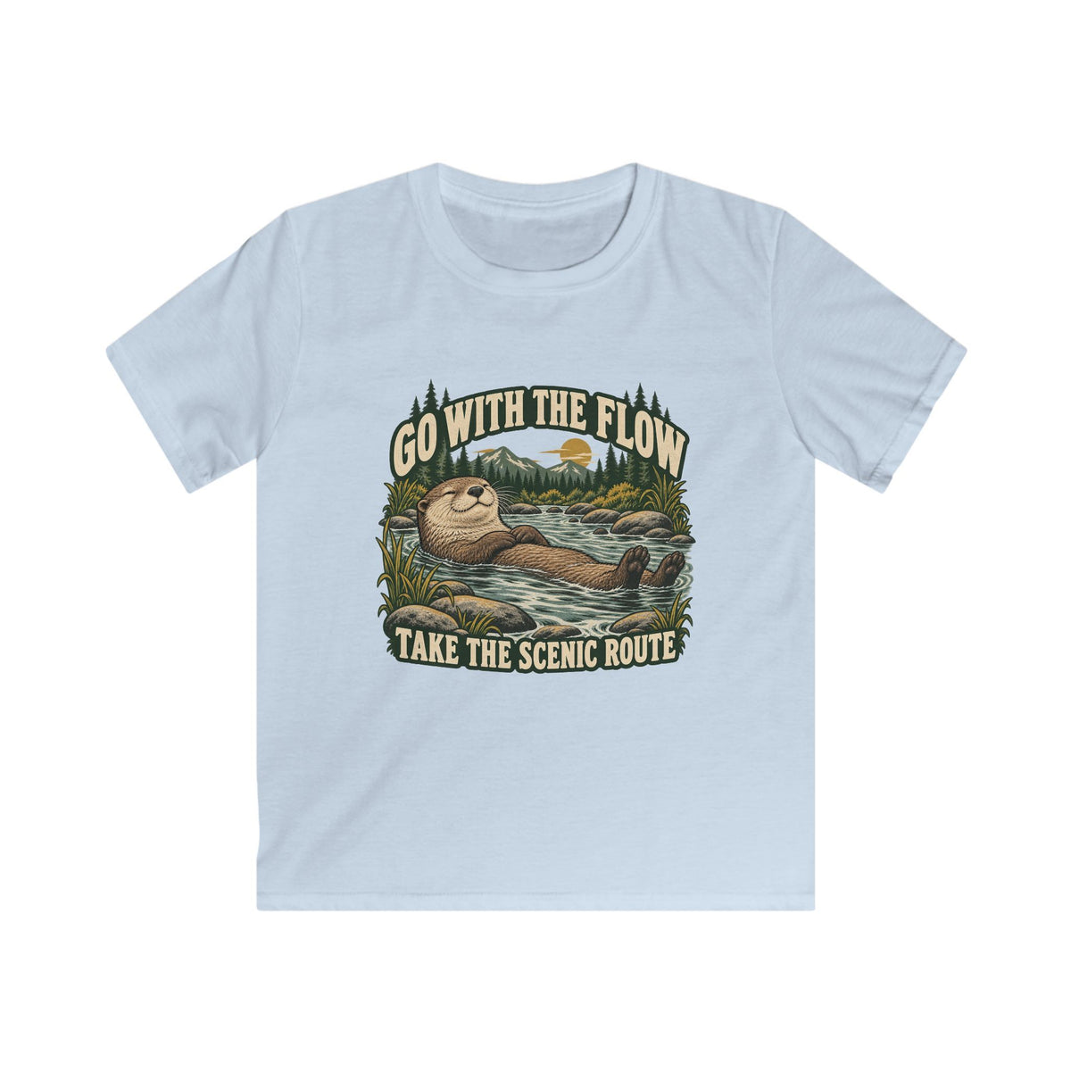 Kids Go With The Flow Otter T-shirt