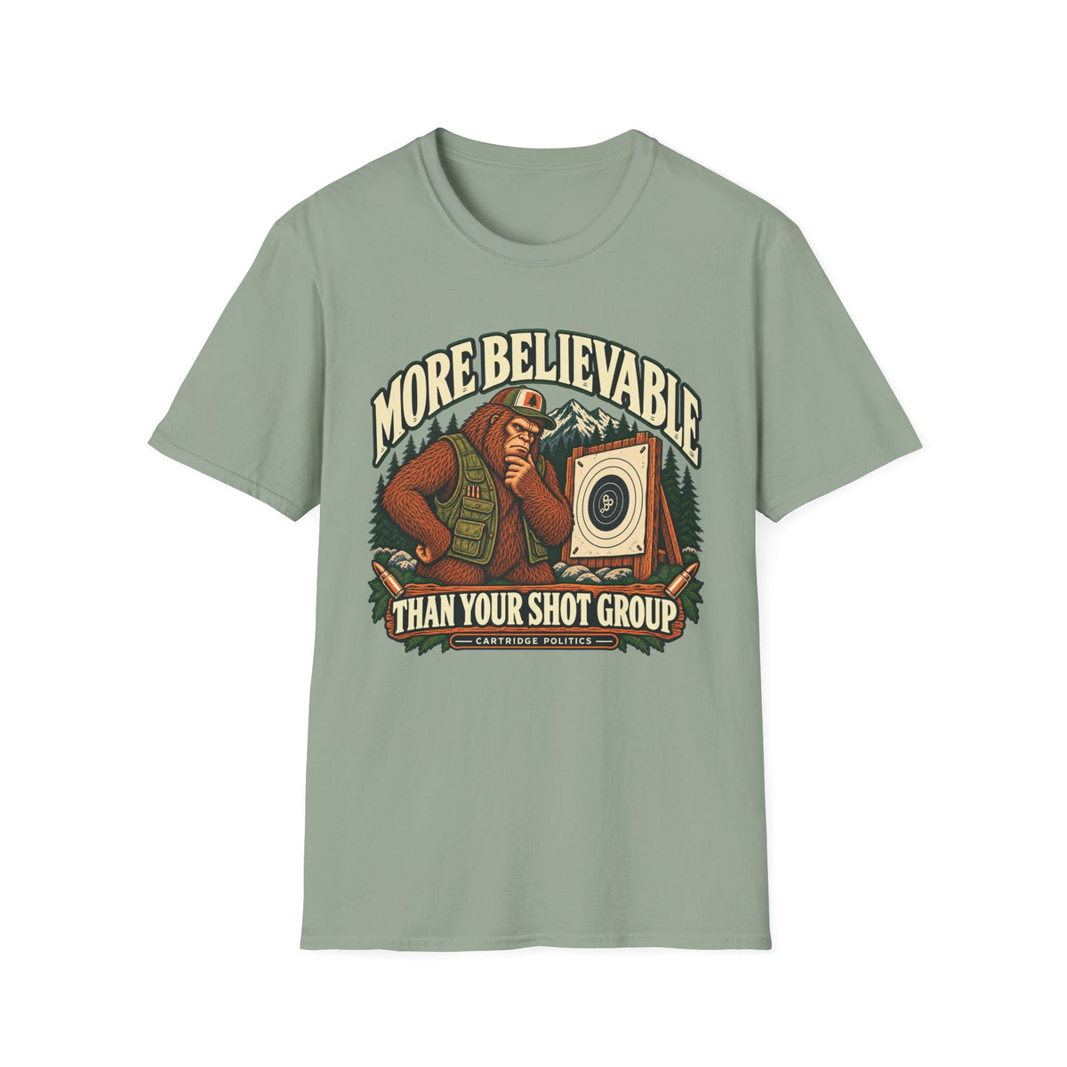 V2 More Believable Than Sasquatch T-shirt