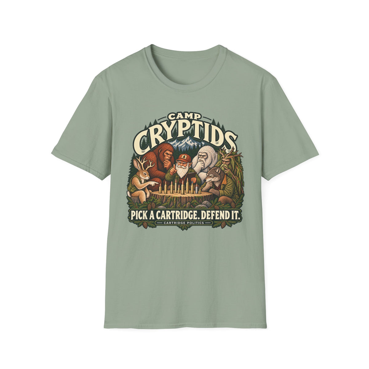 Camp Cryptids Pick a Cartridge. Defend It T-shirt