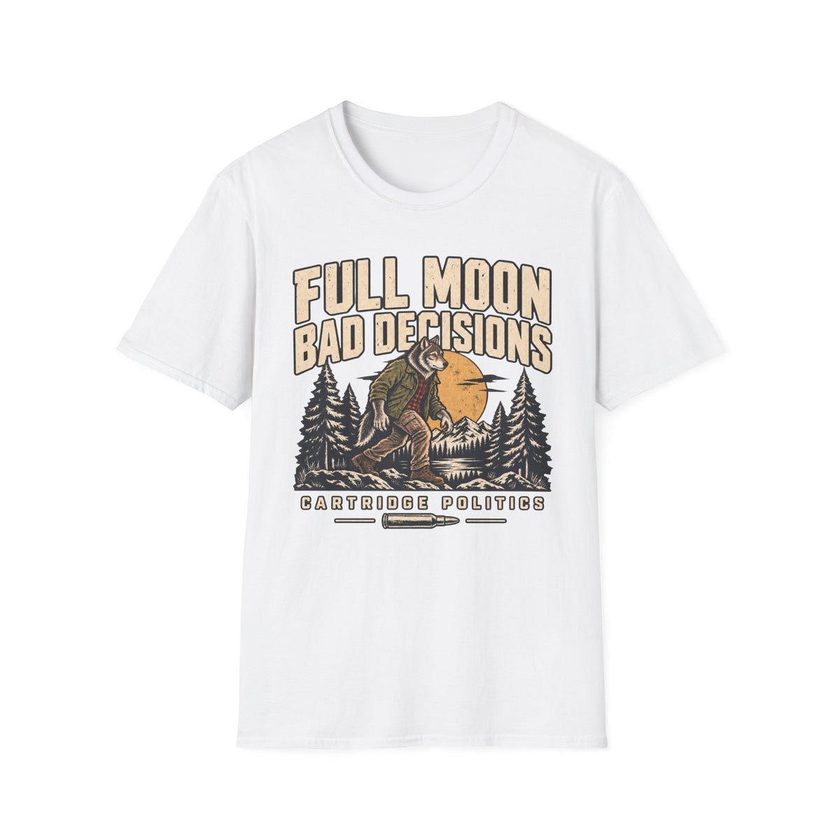 Werewolf Full Moon Bad Decisions T-shirt