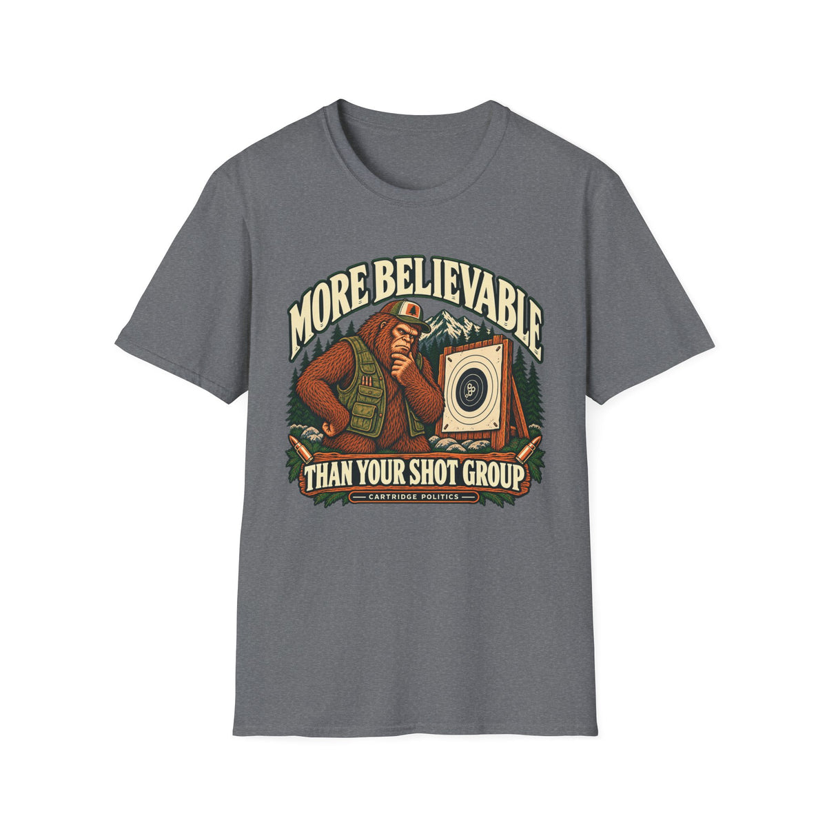 V2 More Believable Than Sasquatch T-shirt