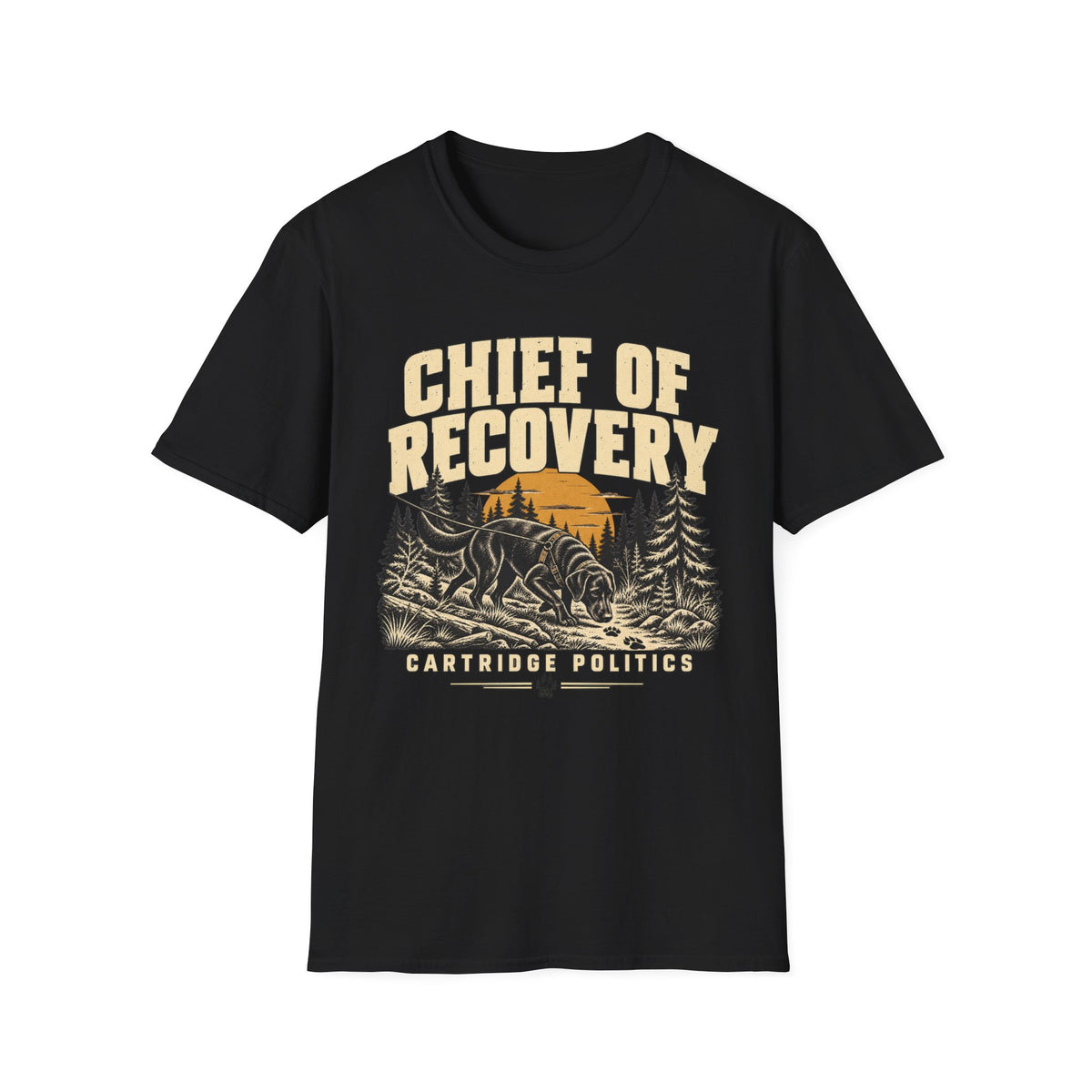 Black Lab Chief of Recovery T-shirt