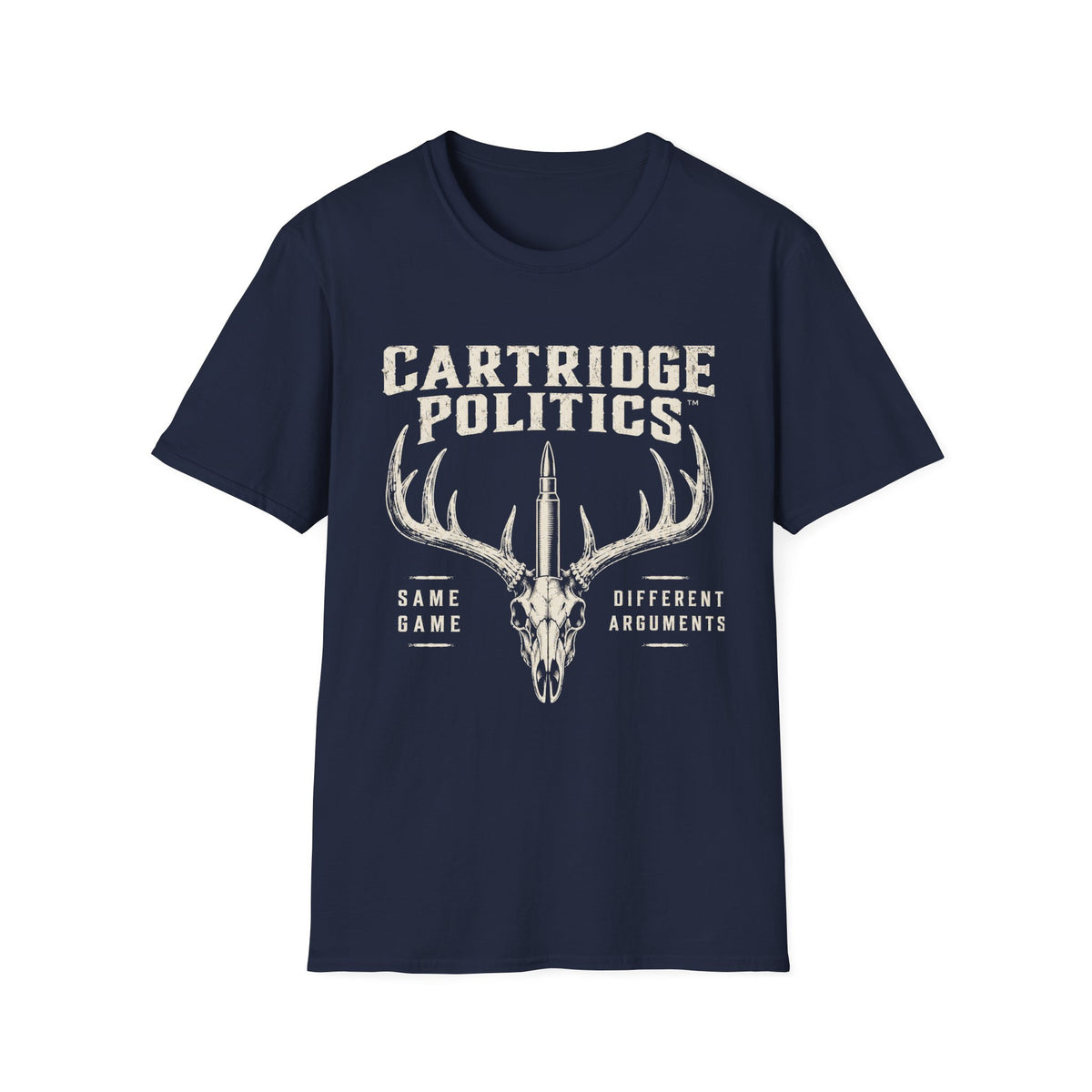 Cartridge Politics Same Game Different Arguments T-shirt