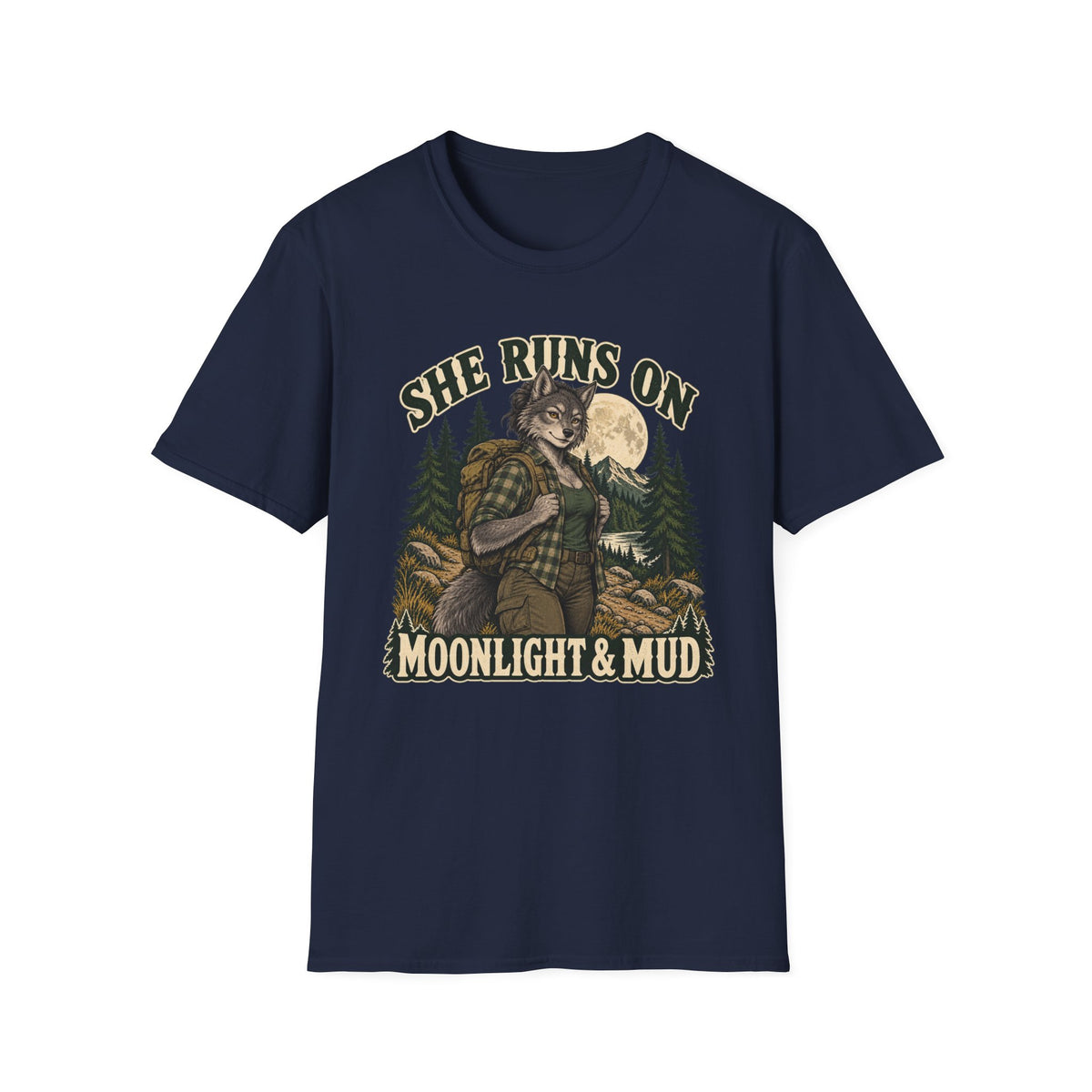 She Runs On Moonlight Werewolf T-shirt
