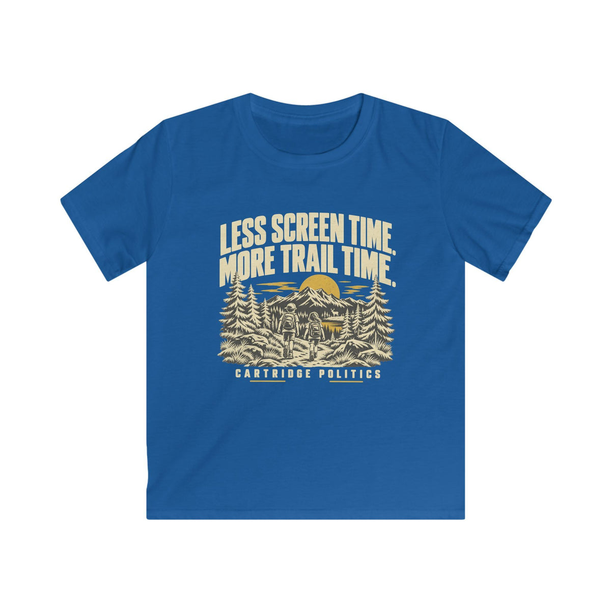 Kids Less Screen Time More Trail Time T-shirt