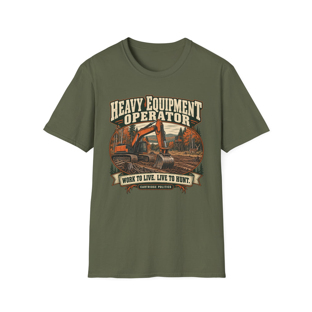 Old School Heavy Equipment Operator T-shirt
