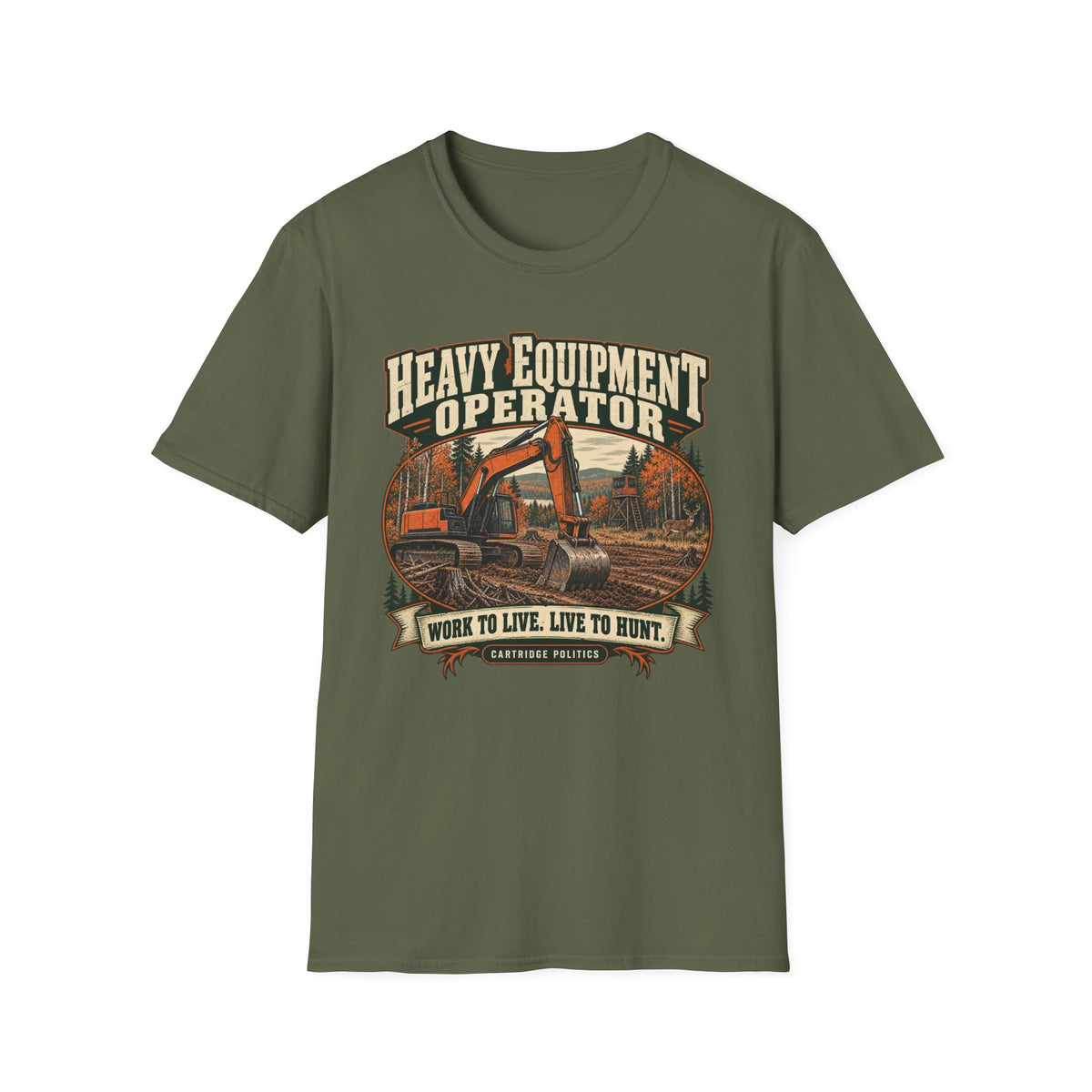 Old School Heavy Equipment Operator T-shirt