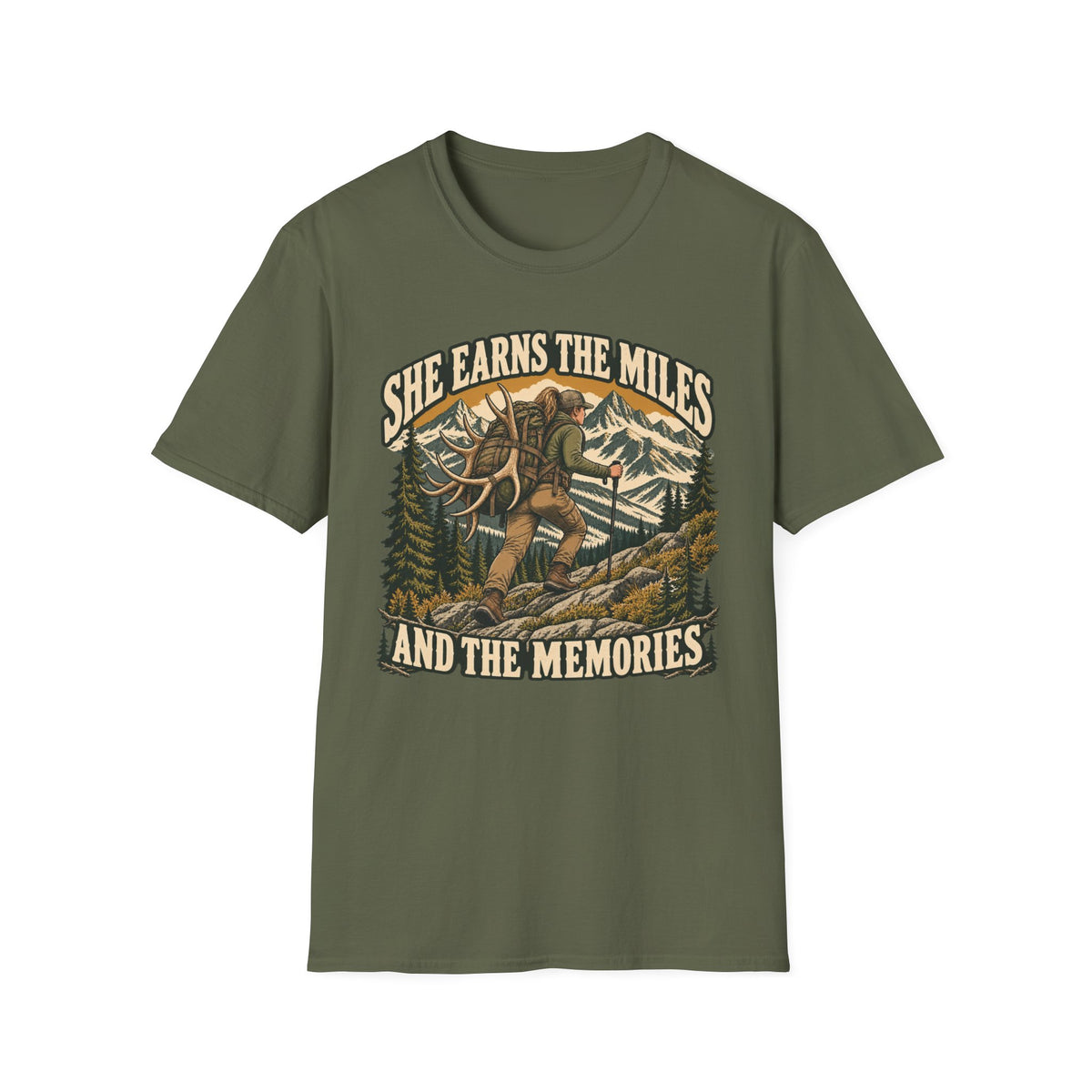 She Earns The Miles T-shirt
