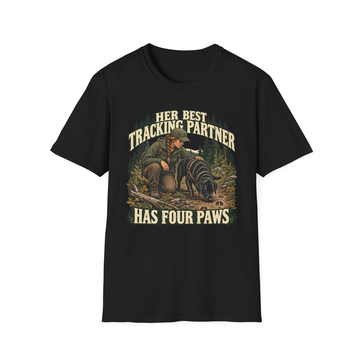 Her Best Tracking Partner T-shirt