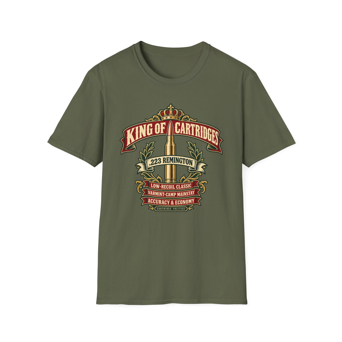 King of Cartridges .223 Remington T-shirt