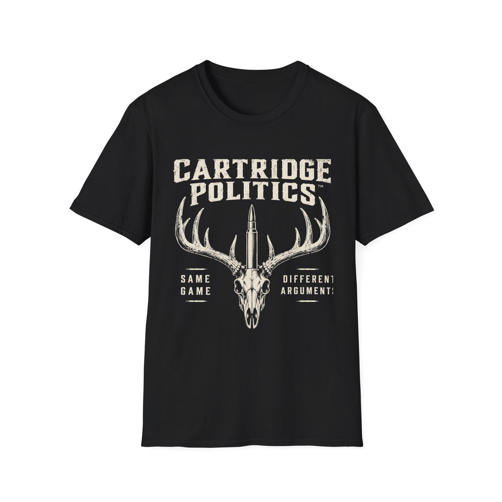 Cartridge Politics Same Game Different Arguments T-shirt