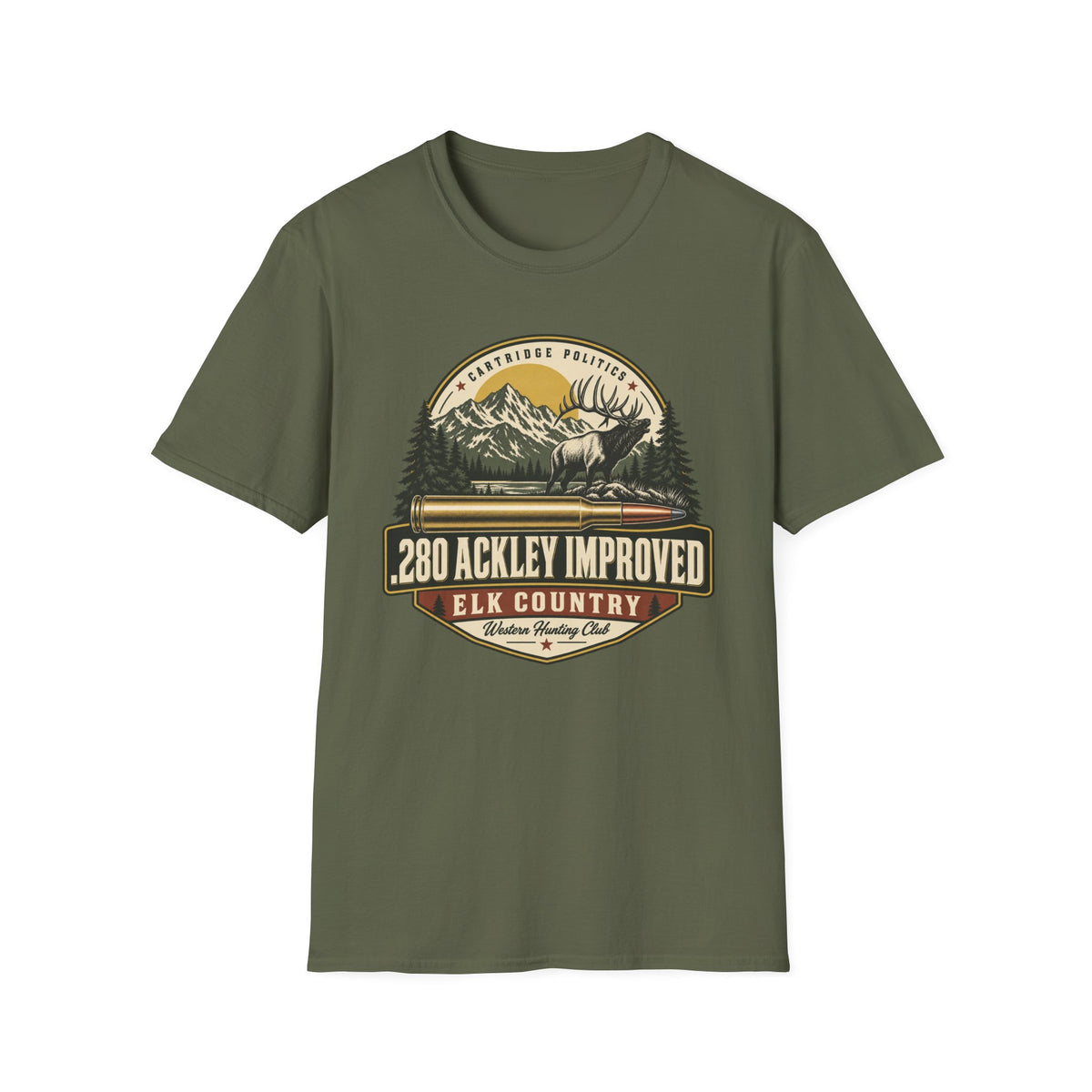 .280 Ackley Improved Shield T-shirt