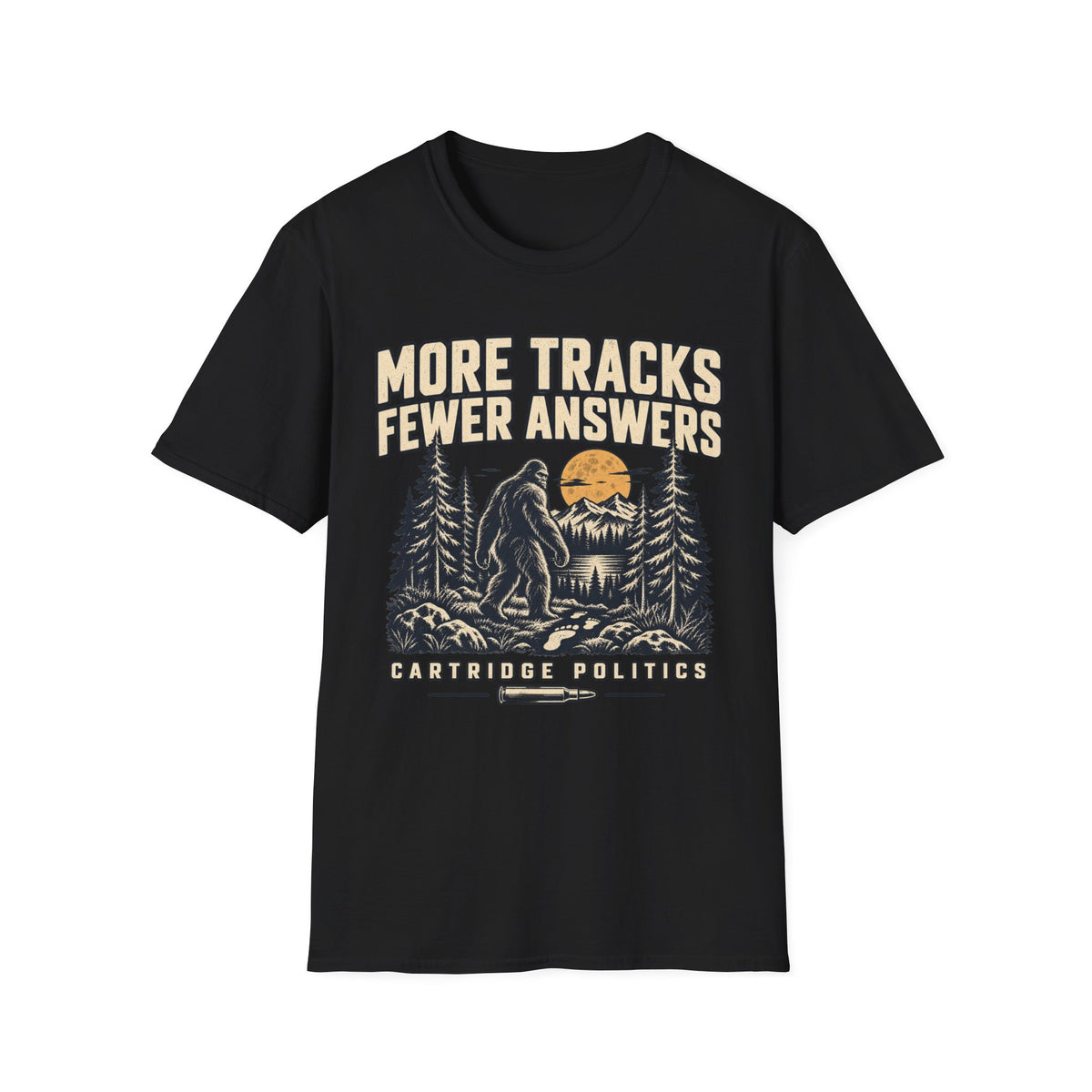 Sasquatch More Tracks Fewer Answers T-shirt