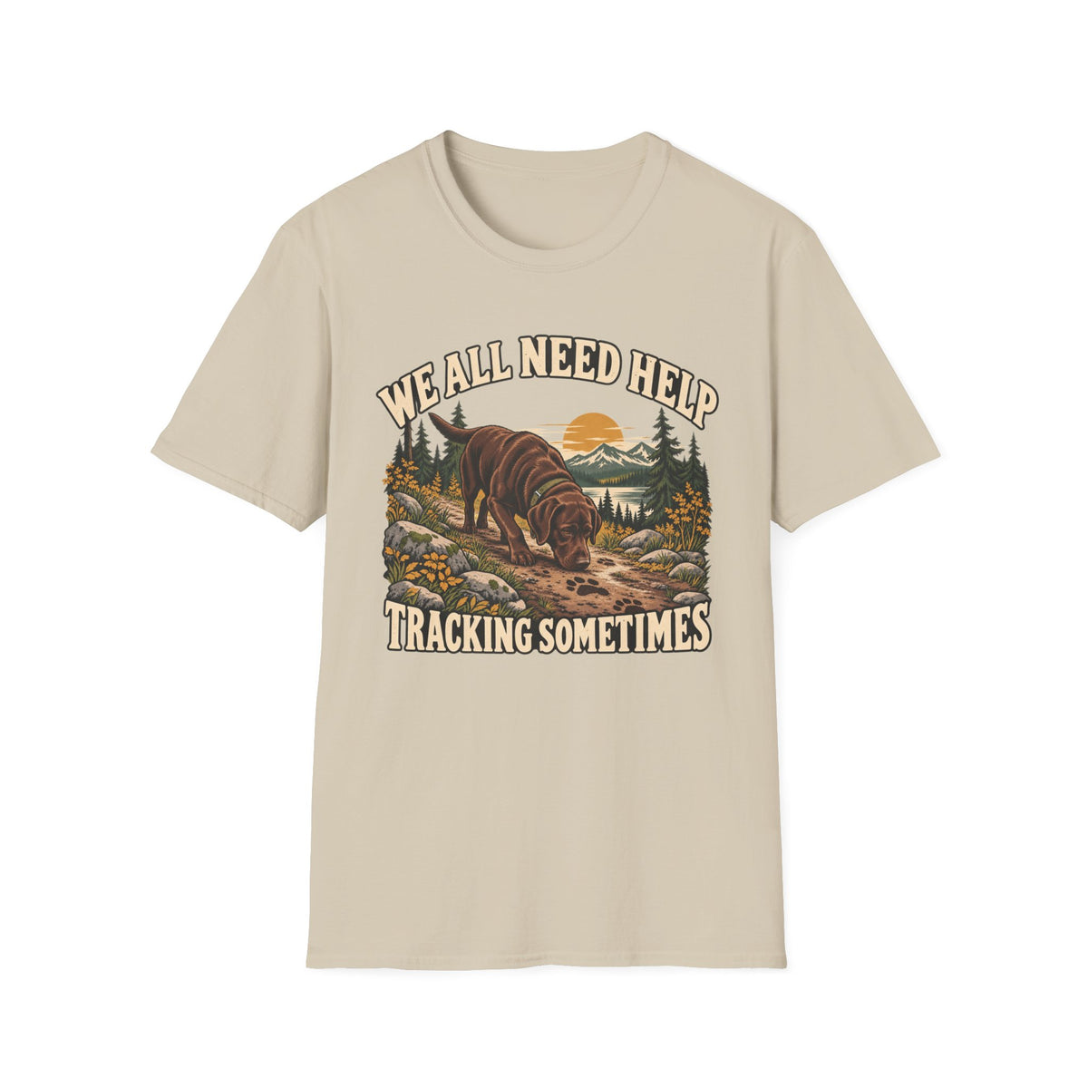 Chocolate Lab Tracking T-shirt