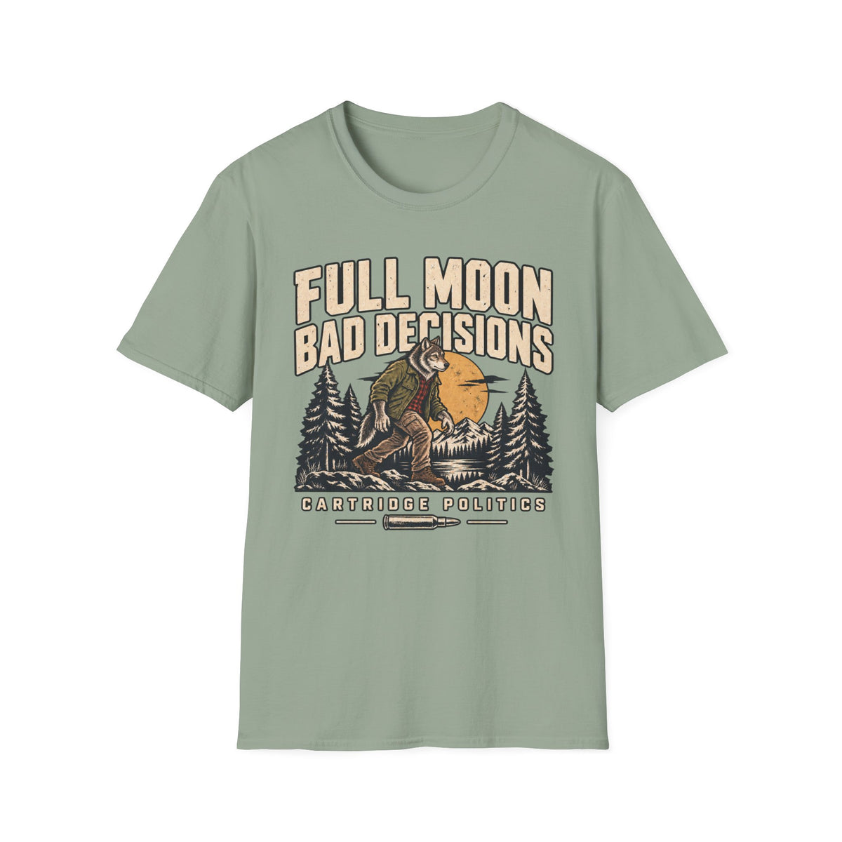 Werewolf Full Moon Bad Decisions T-shirt