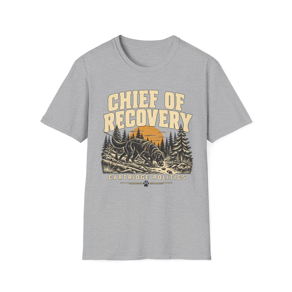 Black Lab Chief of Recovery T-shirt
