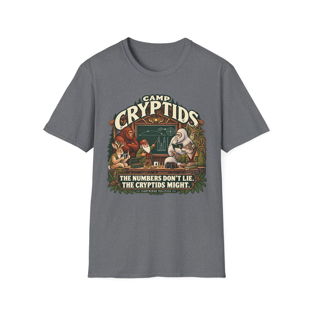 Camp Cryptid Numbers Don't Lie, Cryptids Might T-shirt