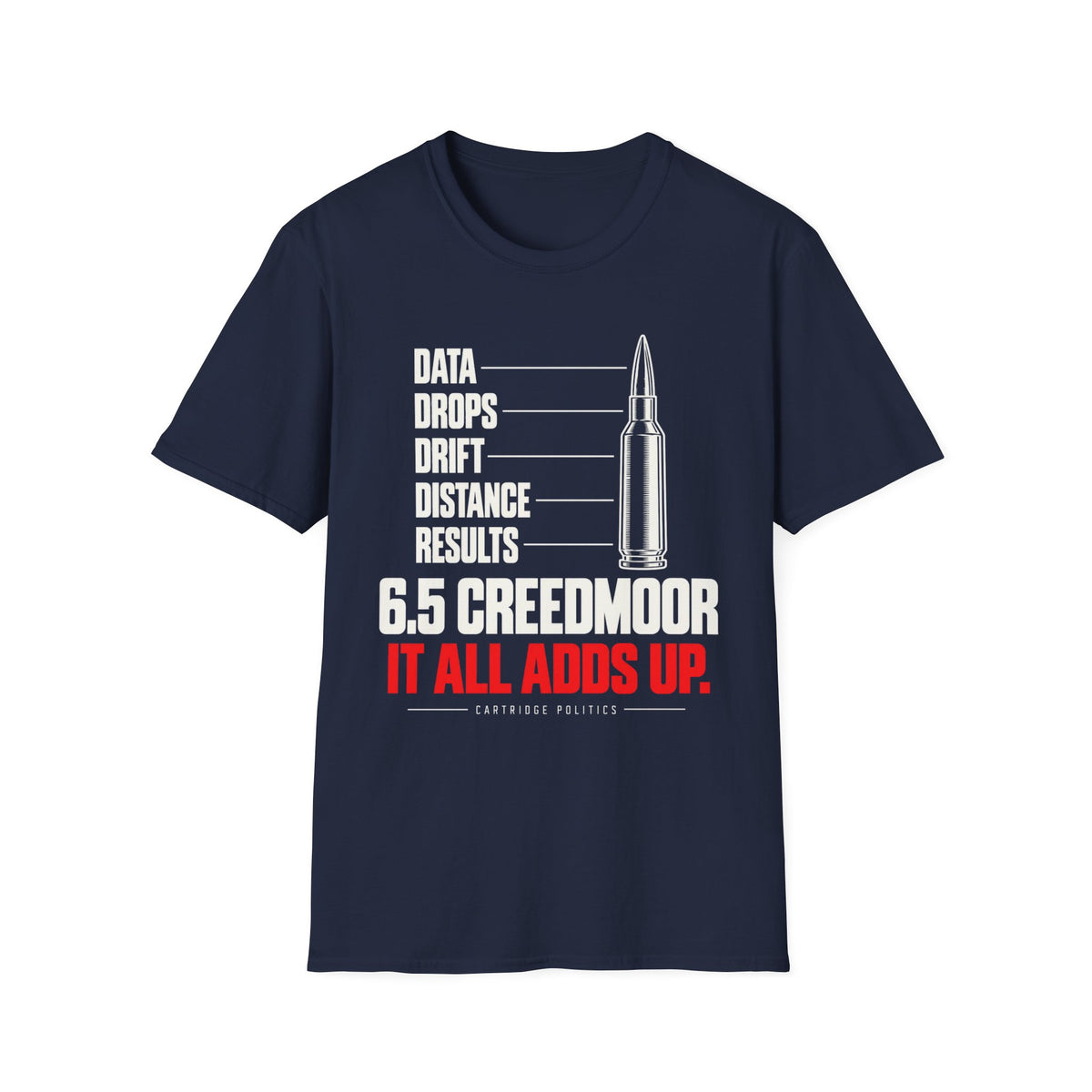 6.5 Creedmoor It All Adds Up T-shirt