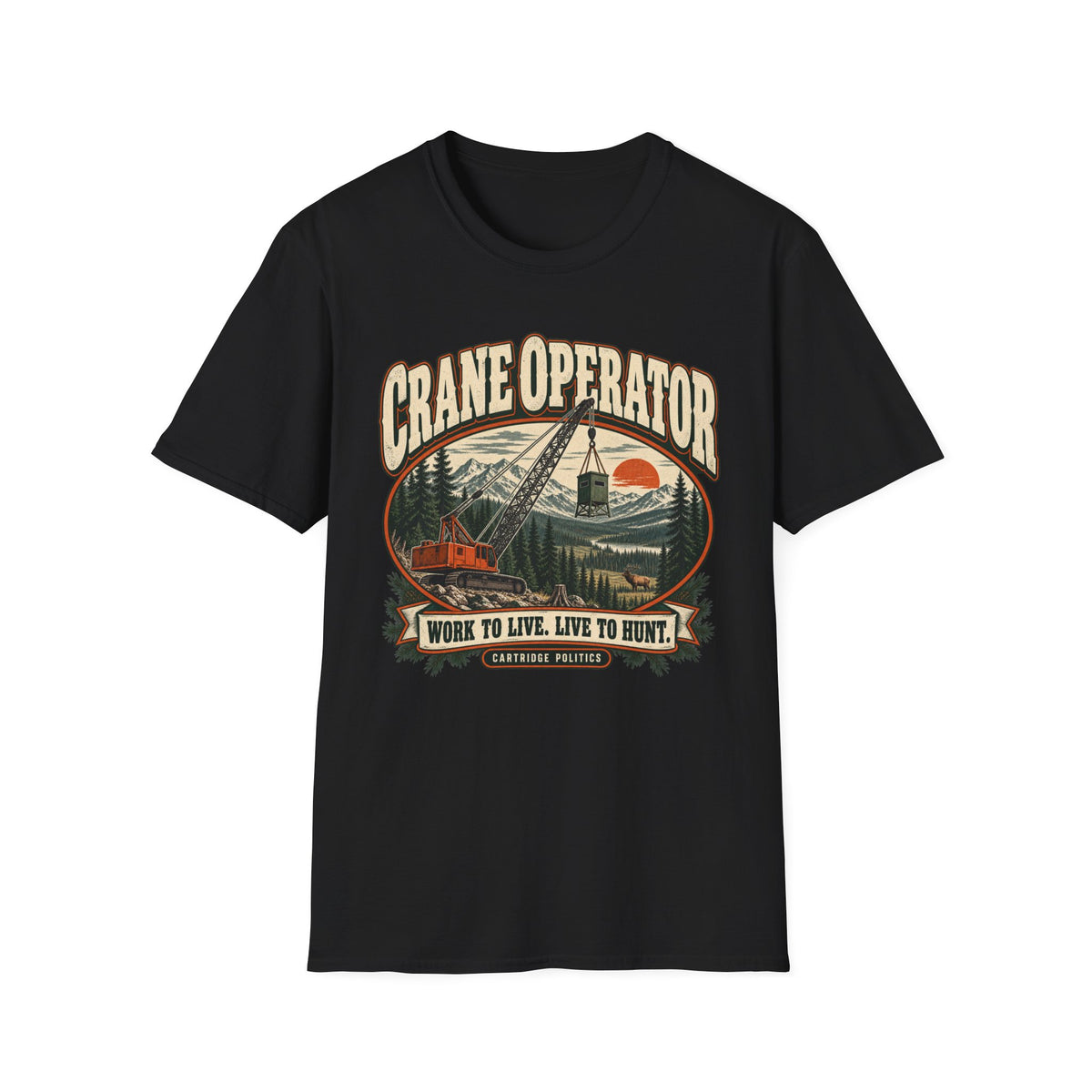 Old School Crane Operator T-shirt