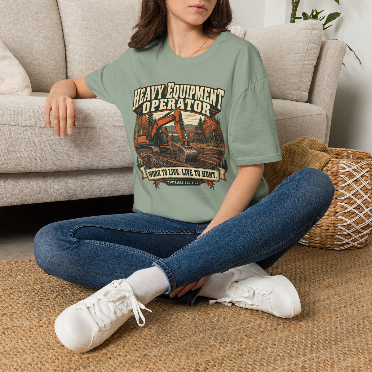 Old School Heavy Equipment Operator T-shirt