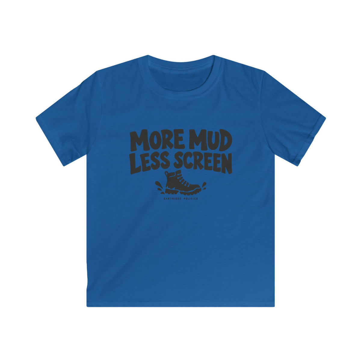 Kids More Mud Less Screen T-shirt