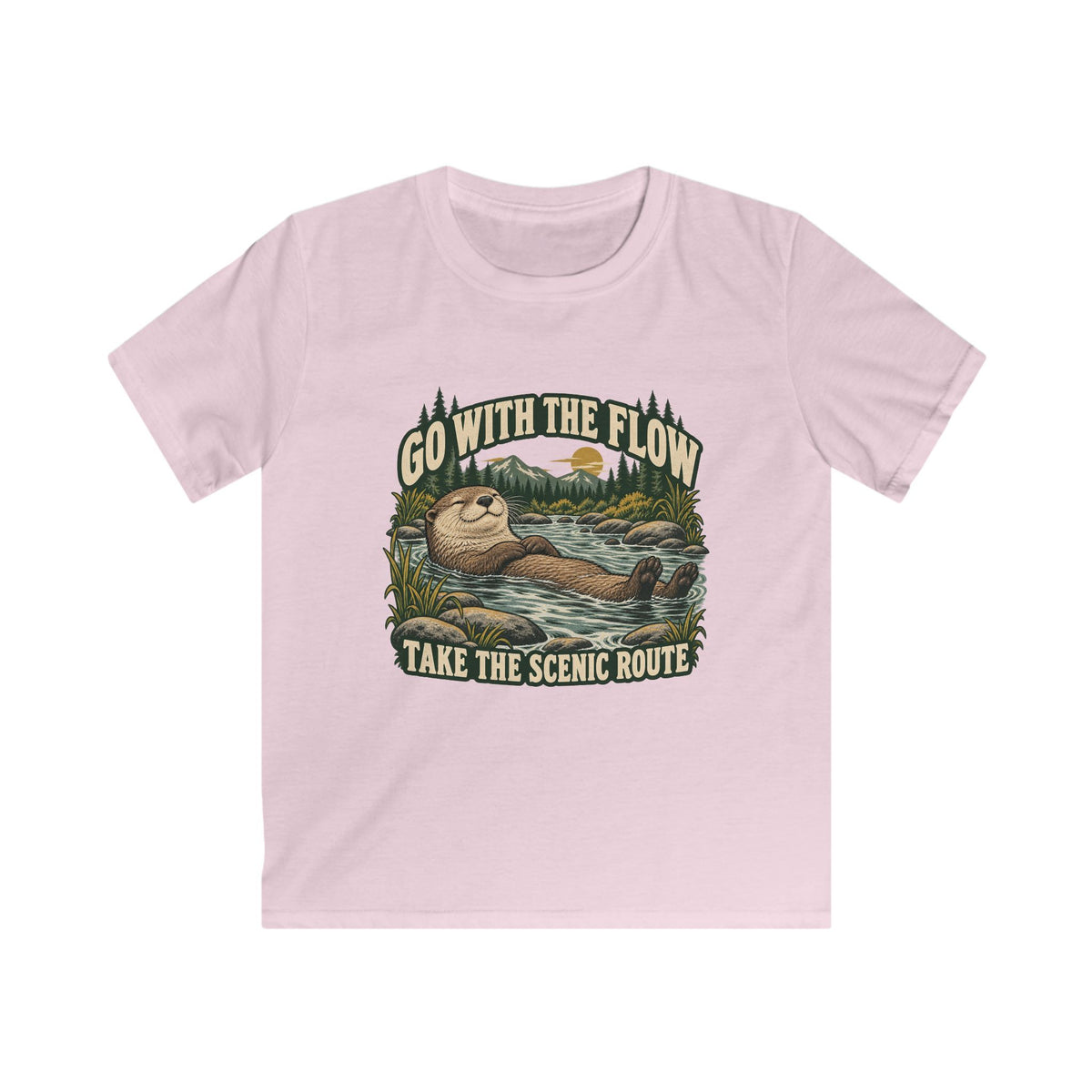 Kids Go With The Flow Otter T-shirt