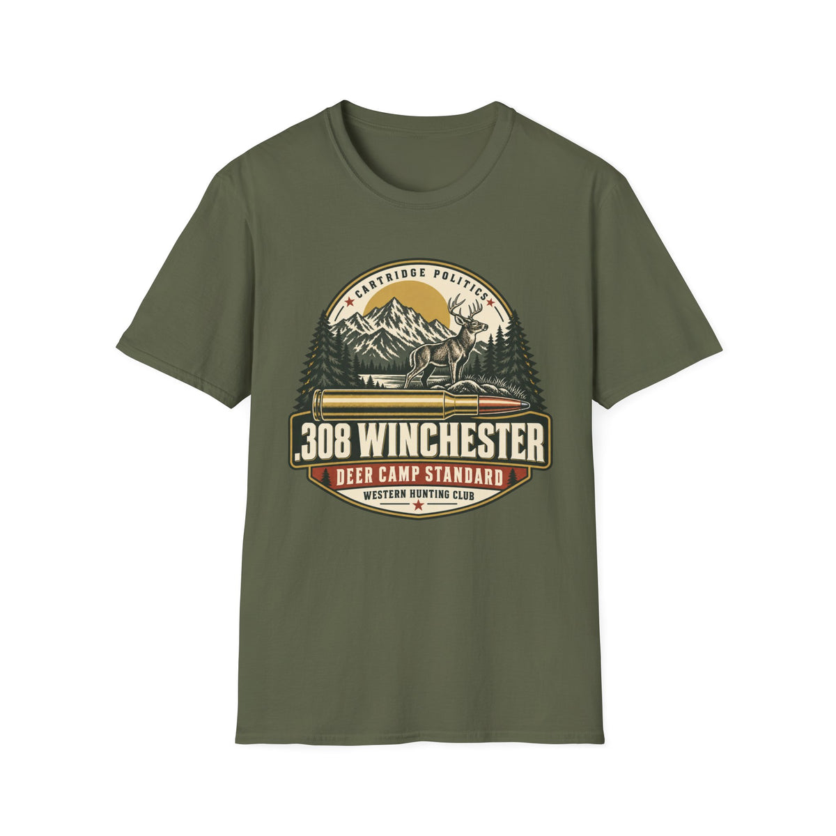 .308 Winchester Shield T-shirt