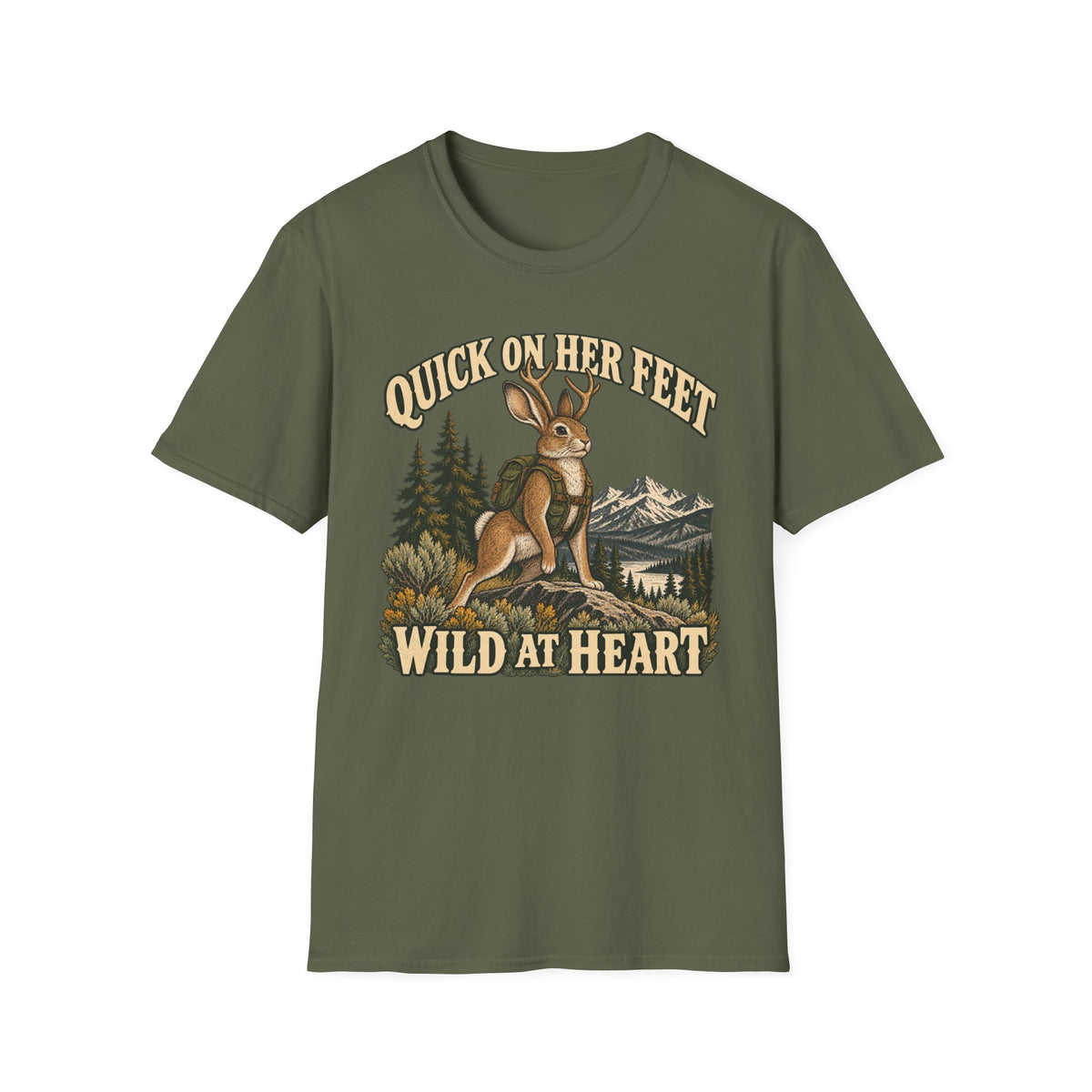 Jackalope Quick on Her Feet T-shirt