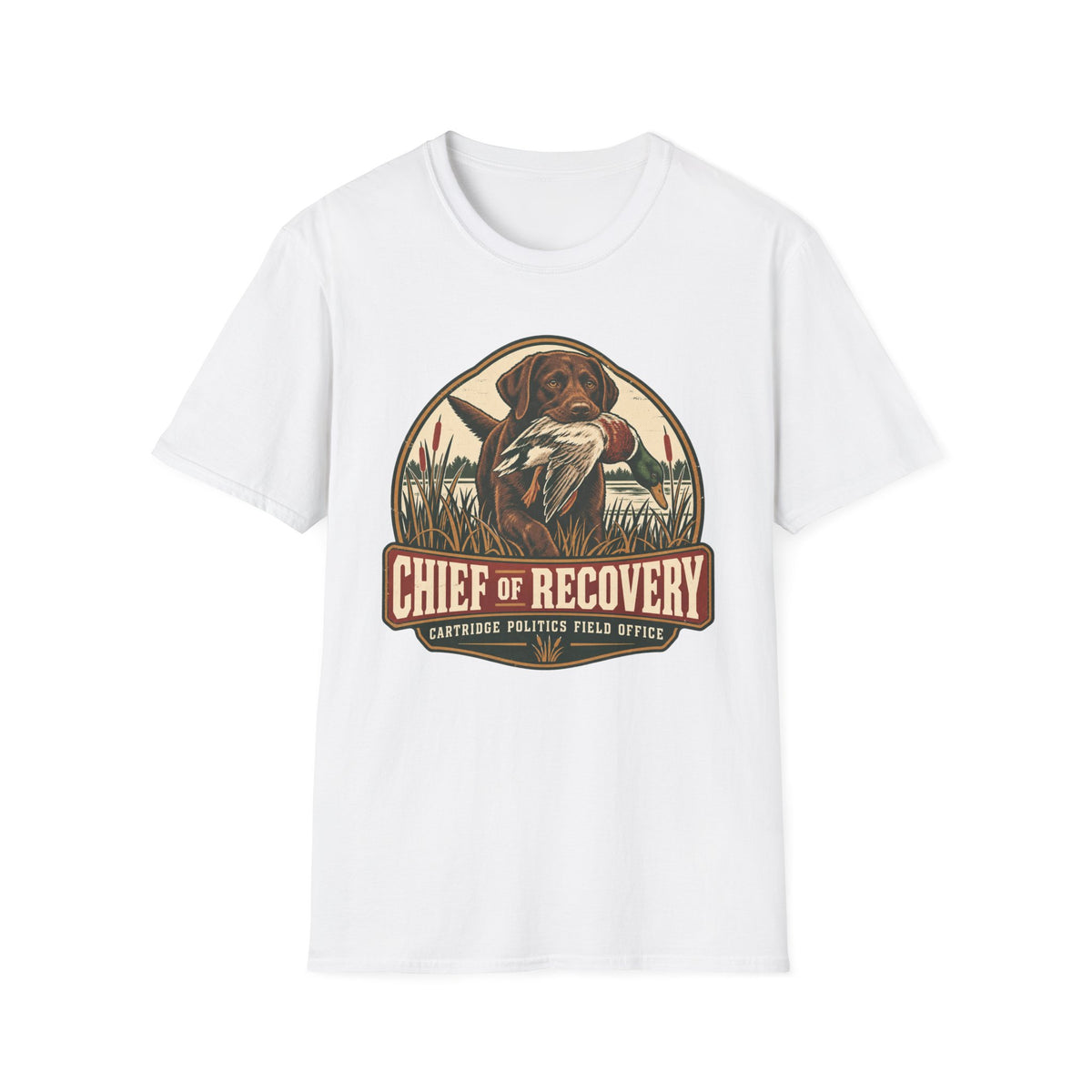 Chocolate Lab Chief of Recovery T-shirt