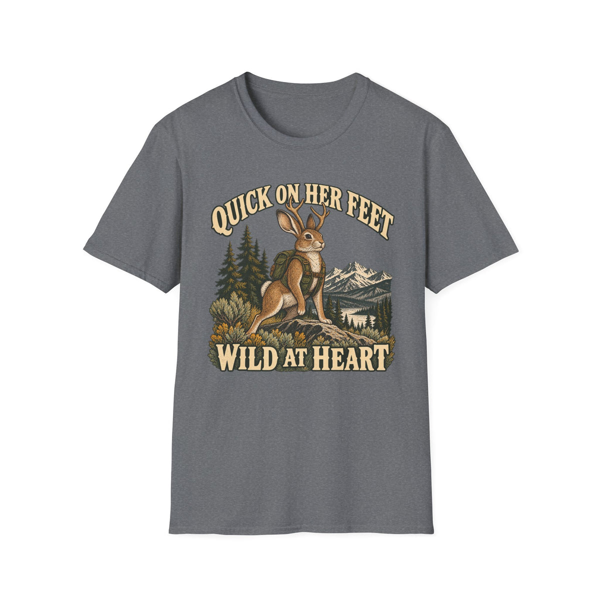 Jackalope Quick on Her Feet T-shirt