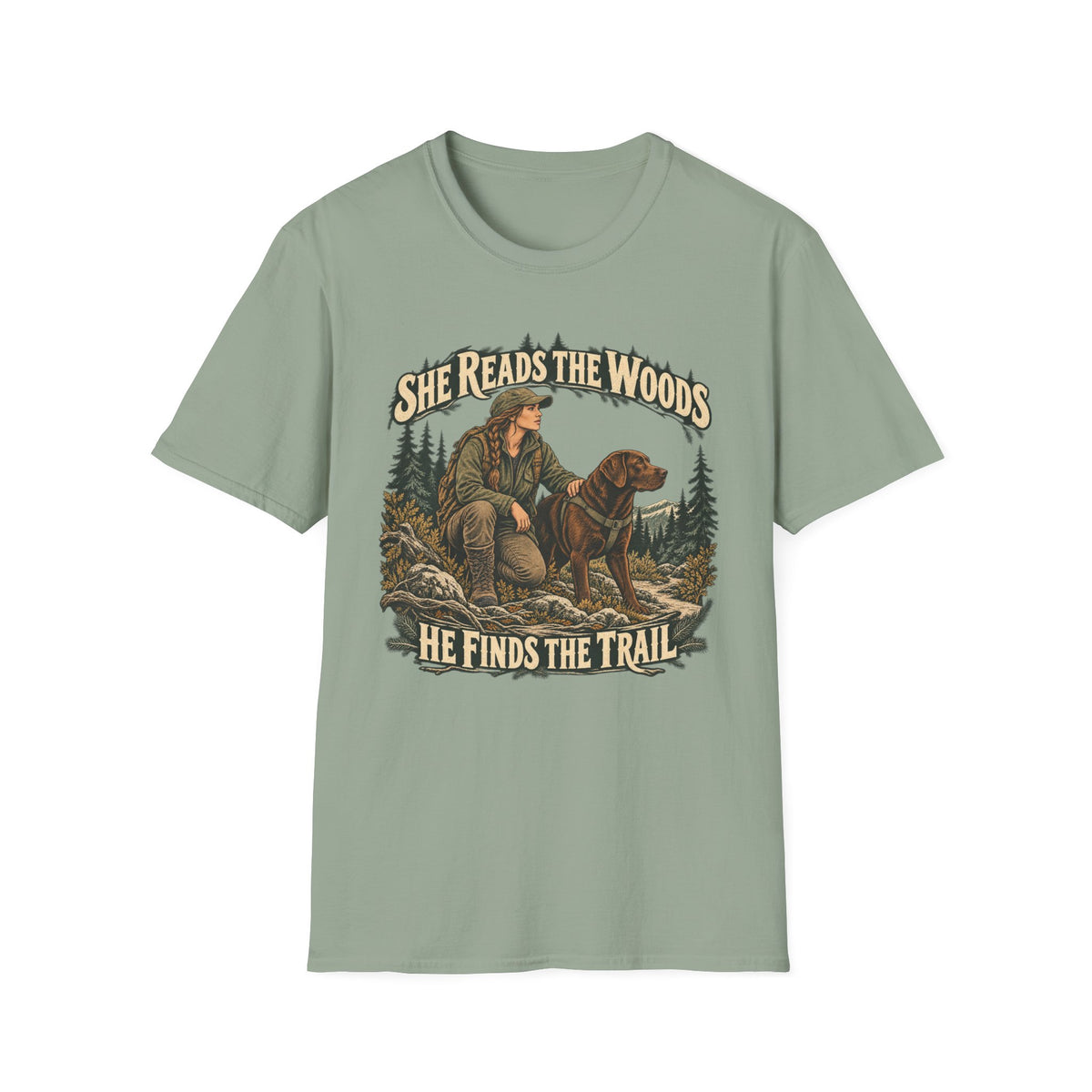 She Reads The Woods T-shirt