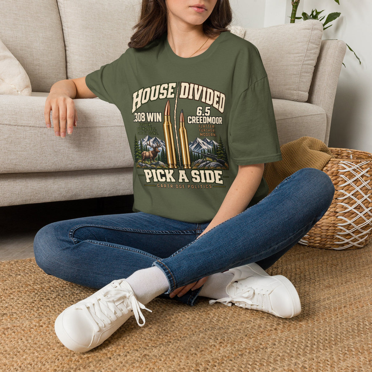 House Divided .308 VS 6.5 Creedmoor T-shirt
