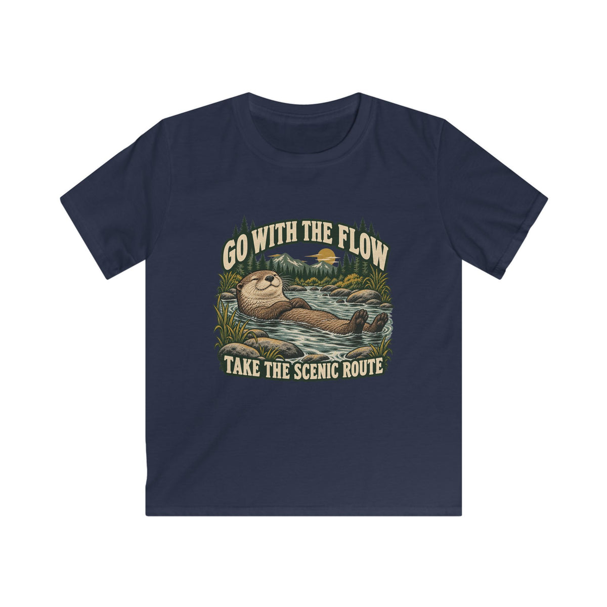 Kids Go With The Flow Otter T-shirt