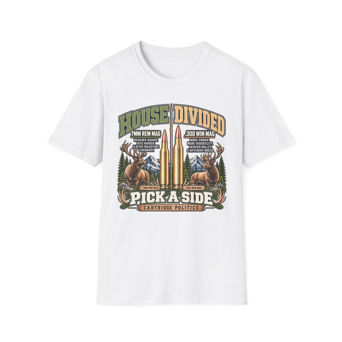 House Divided 7 Rem Mag VS 300 Win Mag T-shirt