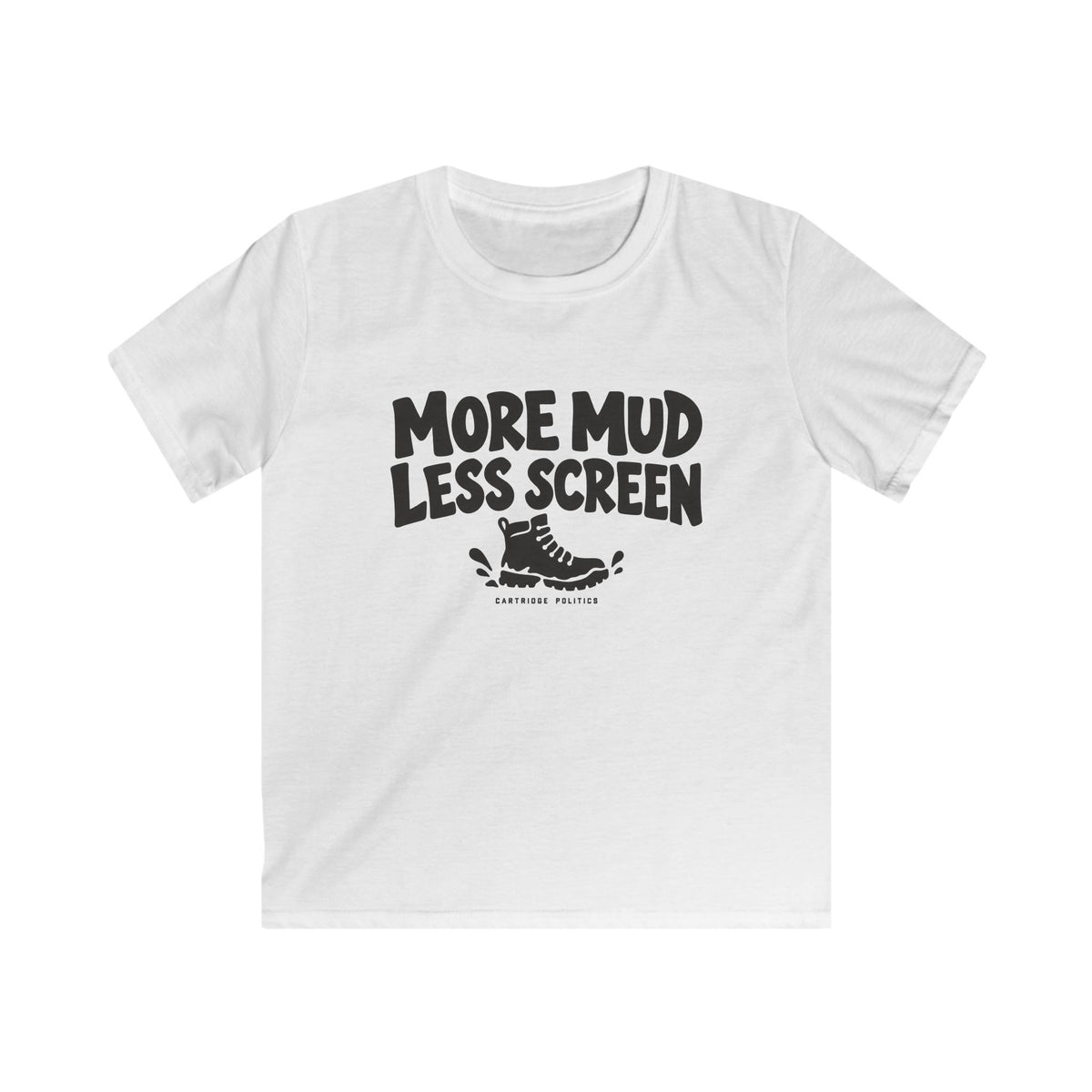 Kids More Mud Less Screen T-shirt