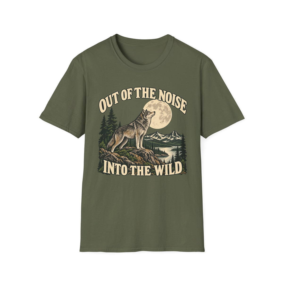 Out Of The Noise Into The Wild Wolf T-shirt