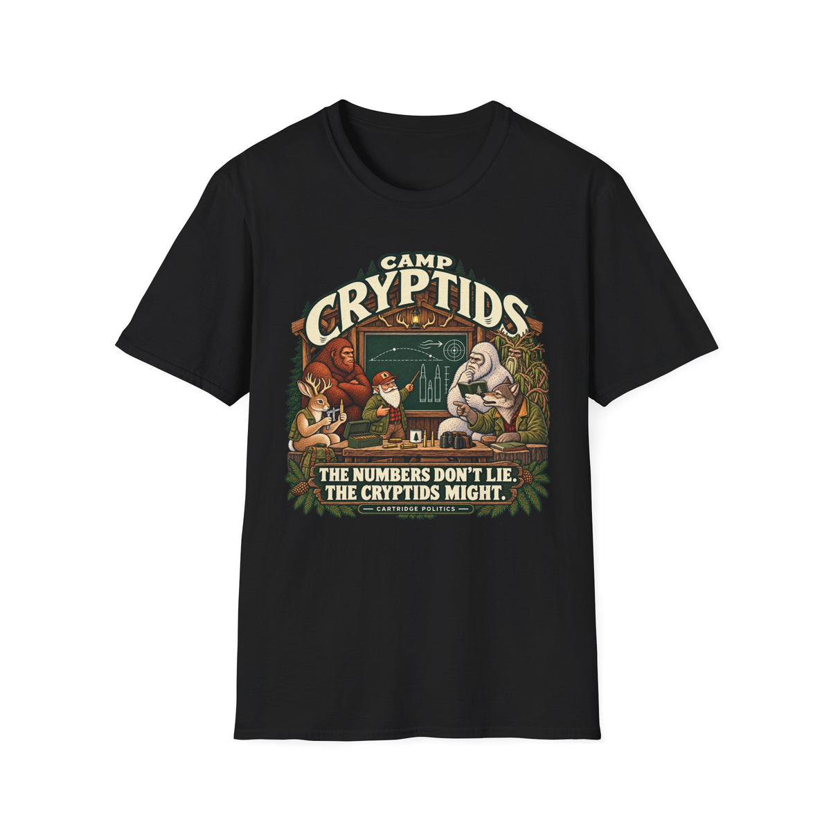 Camp Cryptid Numbers Don't Lie, Cryptids Might T-shirt