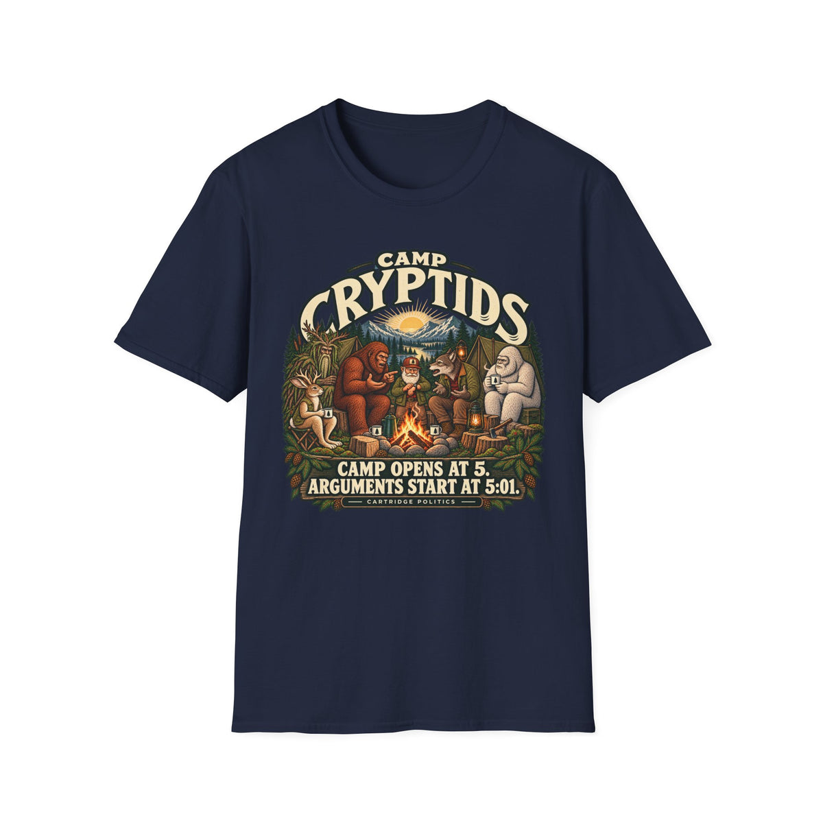 Camp Cryptids Camp Opens At 5 T-shirt