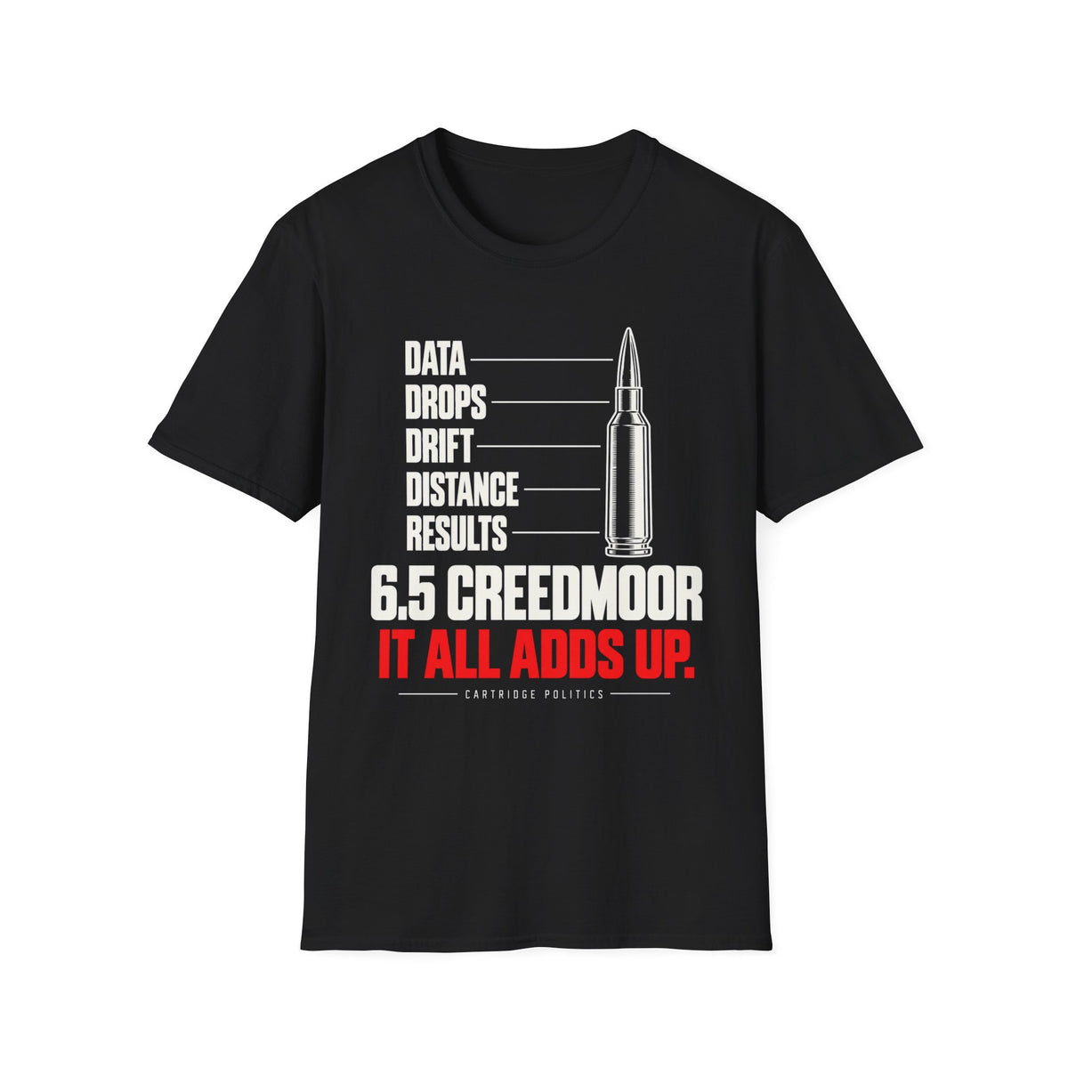 6.5 Creedmoor It All Adds Up T-shirt