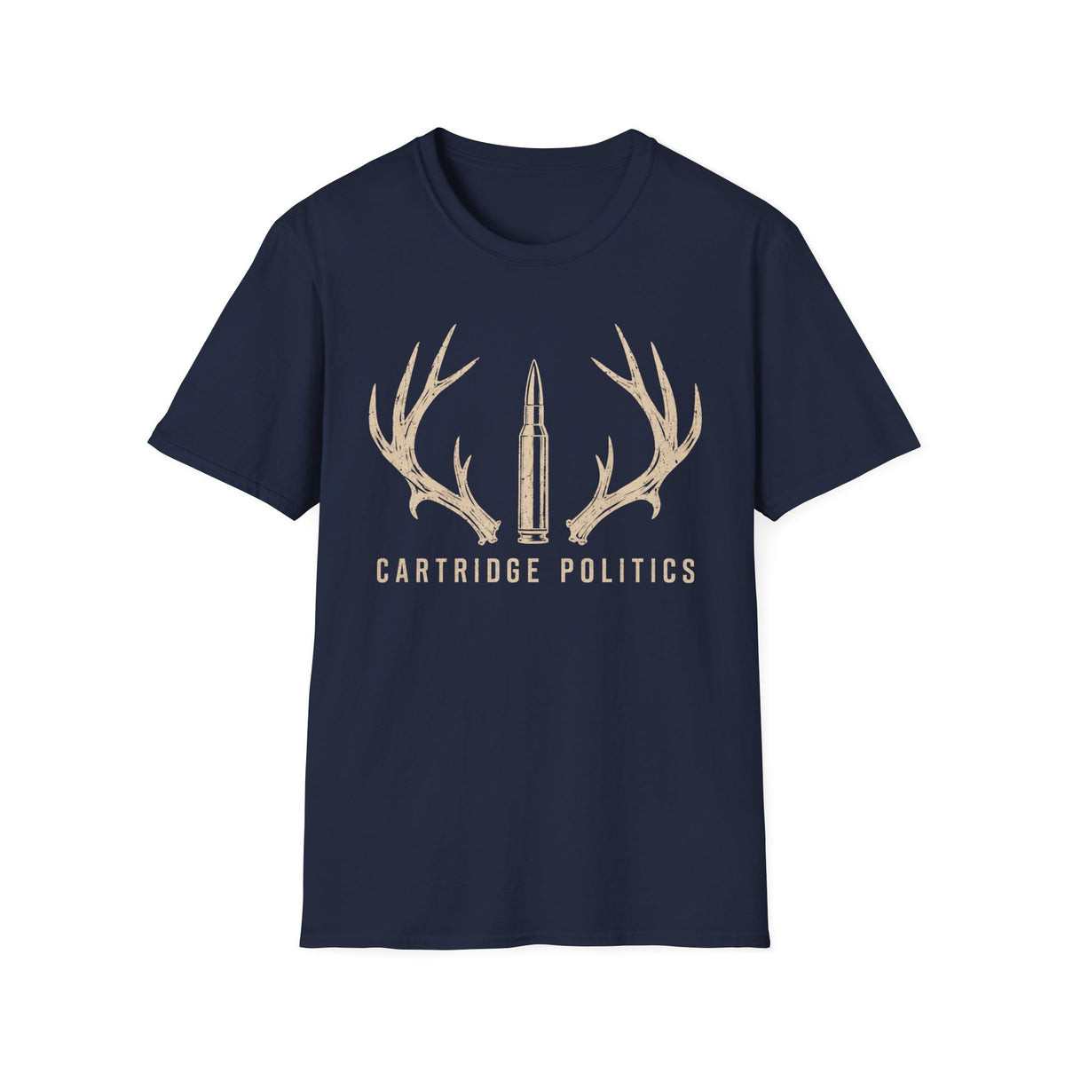 Cartridge Politics Antlers and Cartridge T-shirt