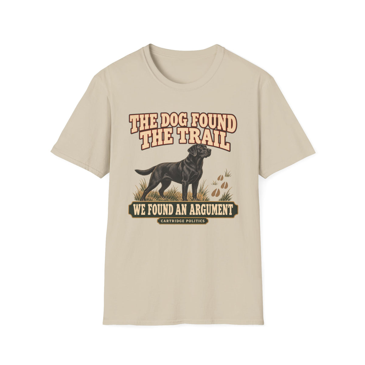 Black Lab Dog Found The Trail T-shirt