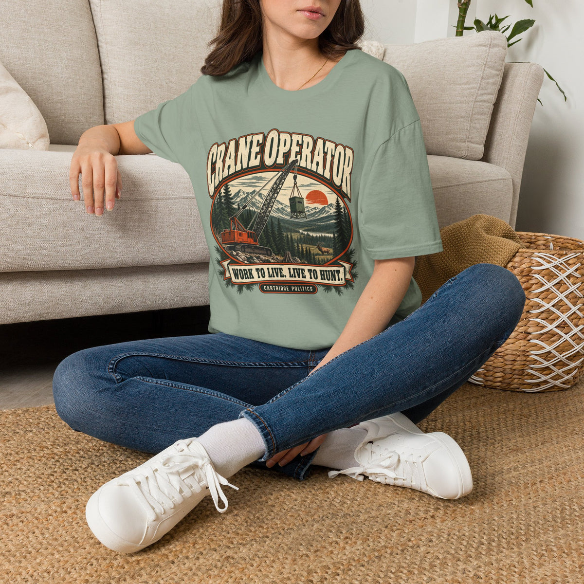 Old School Crane Operator T-shirt