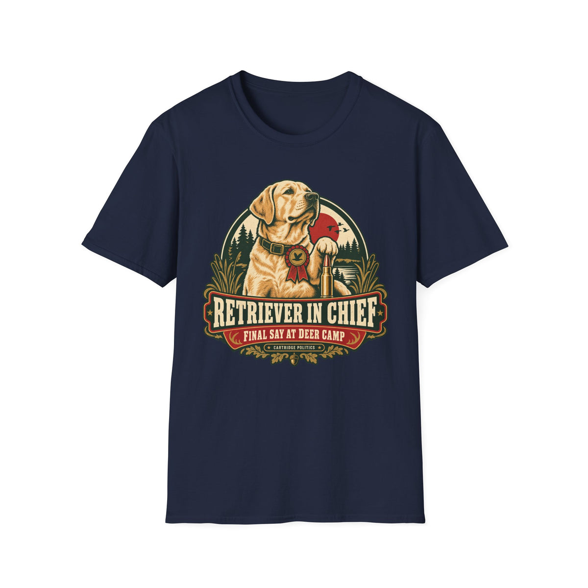 Yellow Lab Retriever In Chief T-shirt