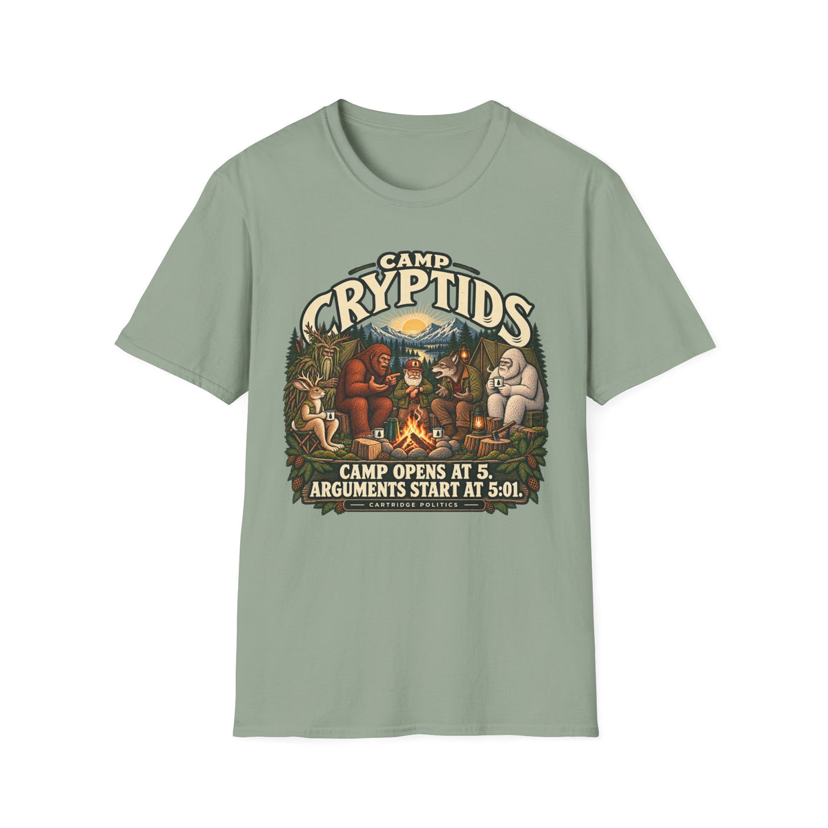 Camp Cryptids Camp Opens At 5 T-shirt