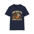 Kids Camp Cryptid Open At 5 T-shirt