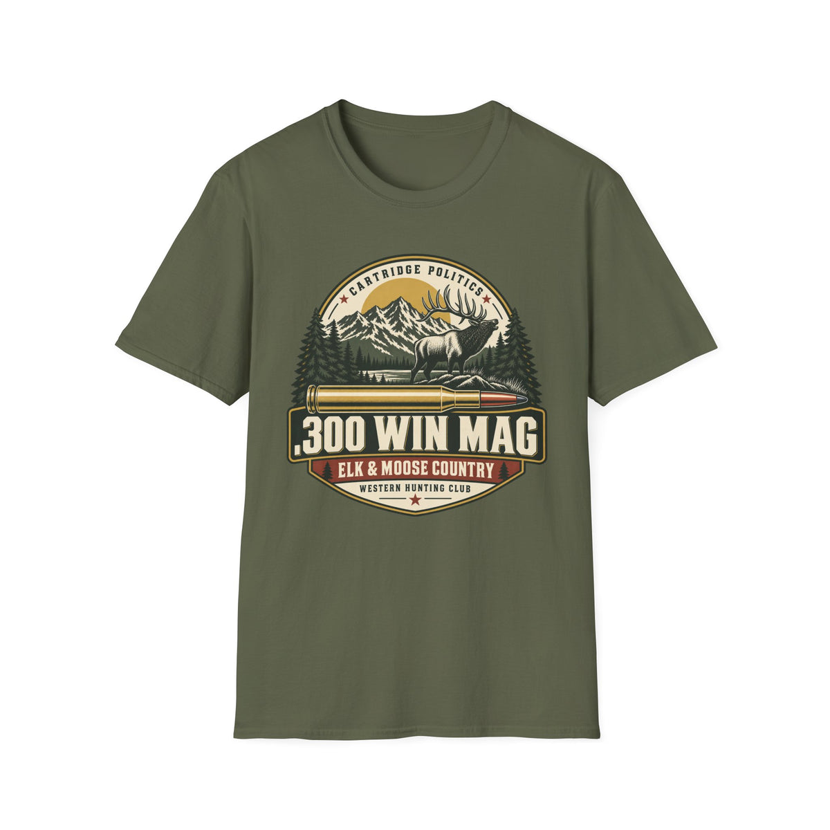 .300 Win Mag Shield T-shirt